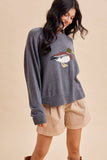 Waddle On Knitted Sweater: Heathered Gray