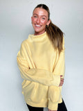 Morning Mist Mock-neck: Yellow