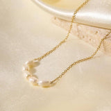 Pearl Perfection Necklace: Gold