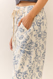 Vintage Charm Pants: White Multi