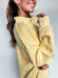 Morning Mist Mock-neck: Yellow