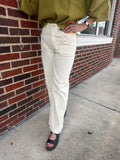 Retro Routine Corduroy Pants: Cream