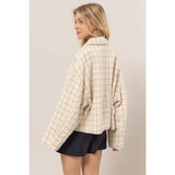 Briar Check Jacket: Cream