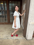 Cottage Cutie Dress: Off White
