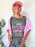 Thankful Scripture Tee: Olive