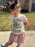 I'm The Cutest Clover Kids Tee: Off-White