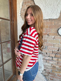 USA Party Tee: Red