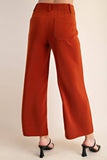 Colette Wide Leg Pants: Rust