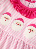 Santa Sweetheart Romper: Pink