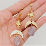 Boho Moon Earrings
