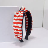 Stripes & Pearls Headband