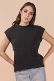 Knitted Ease Top: Black