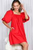 Ready To Walk Dress: Red