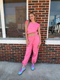 Sky Drift Lounge Set: Pink
