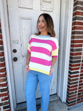 Feeling Good Top: Fuchsia Mix
