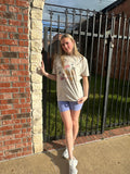 Blissful Biker Shorts: Blue Hyacinth
