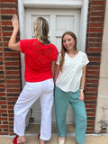 Southern Accent Top: Red