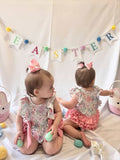 Floral Flutters Romper: Pastel Multi