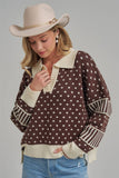 Mixed Signals Top : Chocolate