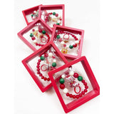 Christmas Theme Bracelet with Matching Ring: MIX COLOR