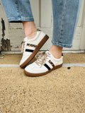 Heads Up Sneakers: White Leopard Combo