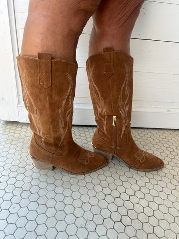 Headliner Boots Wide Calf: Tabacco