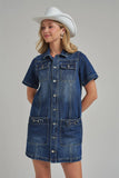Equestrian Era Dress: Dark Wash