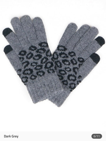 Leopard Tech Gloves