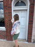 Piece by Piece Pullover Top: Oatmeal/Olive