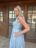 Bohemian Beauty Dress: Blue
