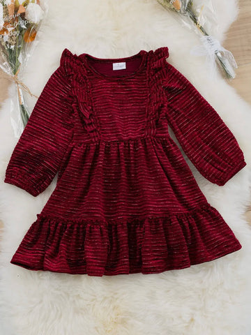 Simply Darling Dress Kids: Burgundy Haute as Ice Simply Darling Dress Kids: Burgundy Haute as Ice