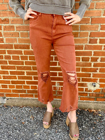 Down with Distressed Denim: Rust