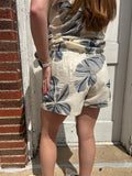 Coastal Couture Shorts: Cream/Navy