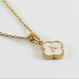 Clover Initial Necklaces