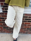 Retro Routine Corduroy Pants: Cream
