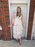 Poppy Petals Maxi Dress: Peony Pink