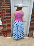 Essential Ribbed Tank: Pink