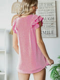 Meet Me Later Ribbed Top: Pink