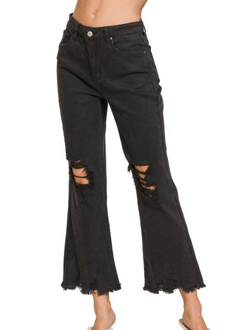 Down with Distressed Denim: Black