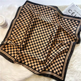 Checker Wild Rag: Taupe/Black