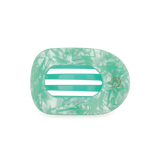 Spring Splash Flat Round Hair Clip: Medium