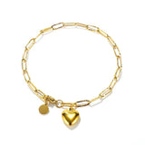 Sunbeam Heart Bracelet: Gold