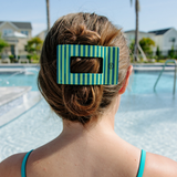 Cabana Cutie Rectangle Hair Clip: Large