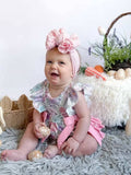 Floral Flutters Romper: Pastel Multi
