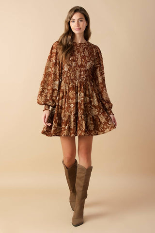 Give Thanks Dress: Brown