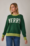 Merry Mistletoe Sweatshirt: Red/Pink