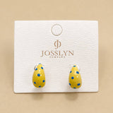 Dot Darling Earrings: Butter Yellow