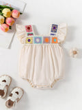 Crochet Cutie Romper: Ivory