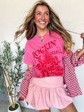 RESTOCKED Rockin’ Rowdy Christmas Tee: Pink