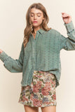 Boho in Bloom Top: Vintage Green